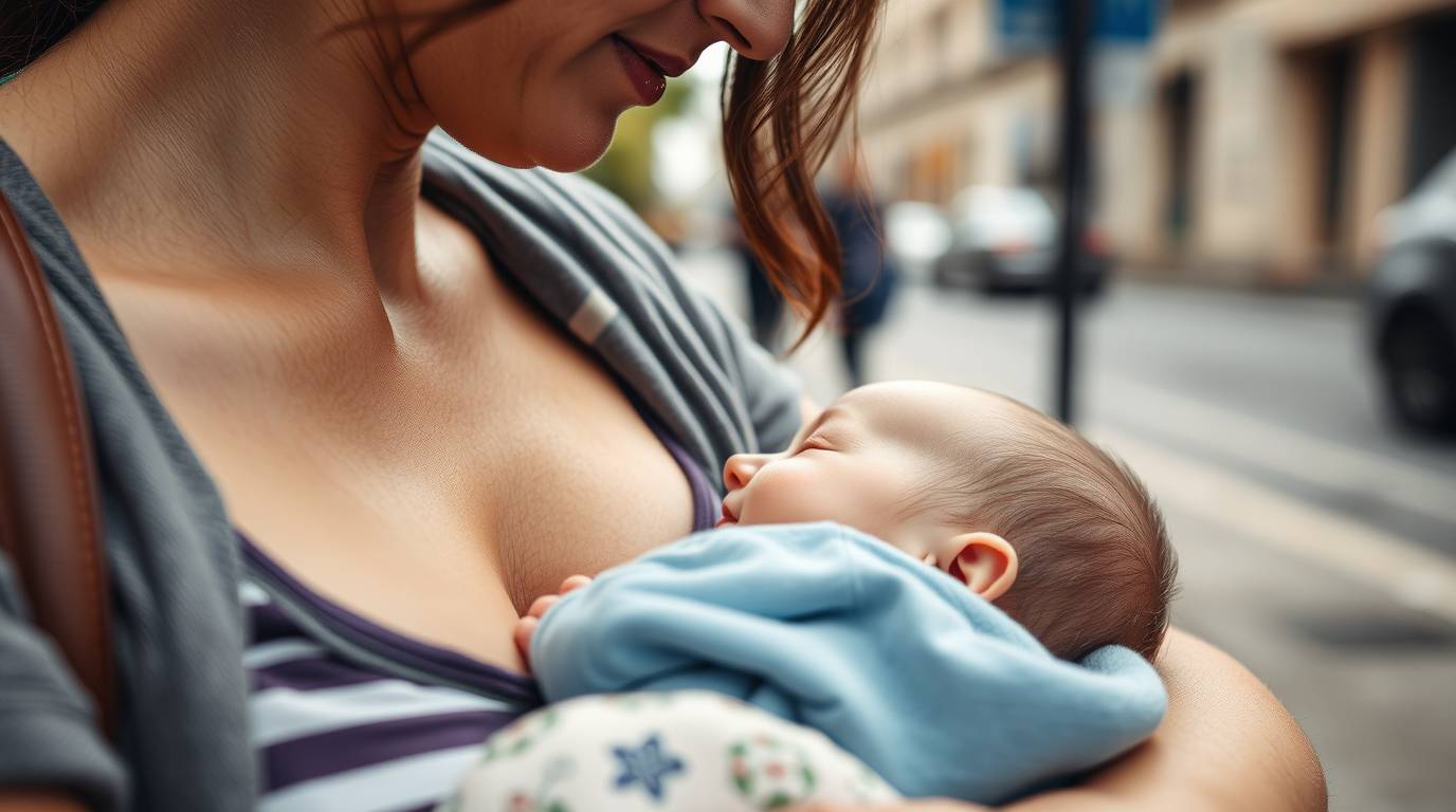 Mother Breast Milk_Feeding New Born Baby
